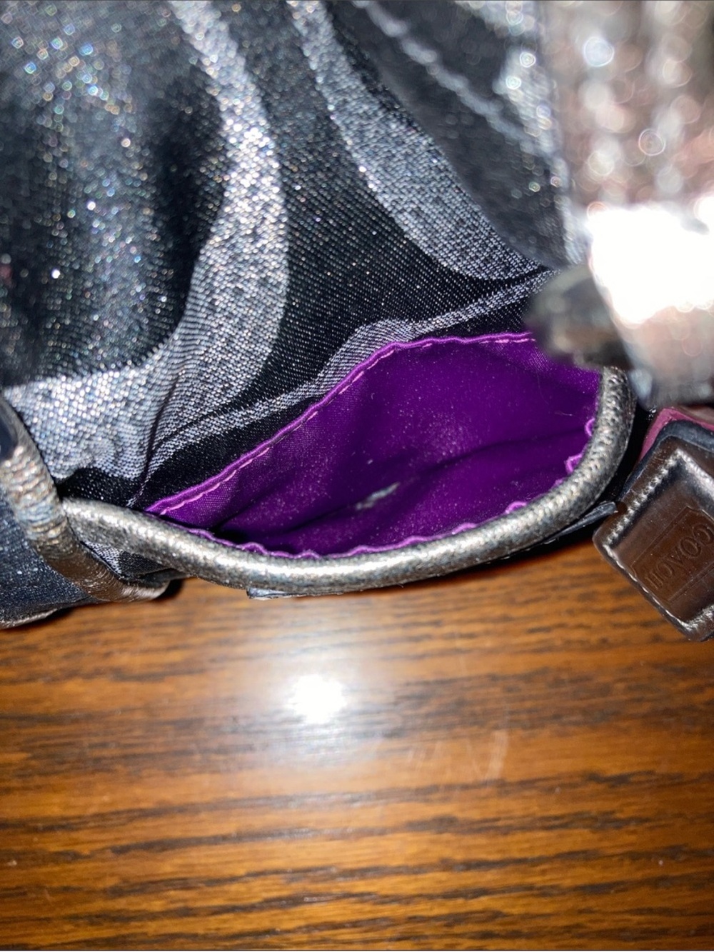 ✨ Coach Poppy Glam Signature Satchel/Crossbody – EUC ✨ - Picture 8 of 11